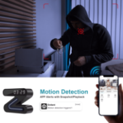 Picture of WiFi Smart Clock Camera: Full Color Night Vision, Motion Detection, 1080P Security Camera with Long Battery Life