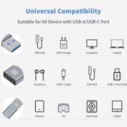 Picture of USB-C to USB-A 3.2 Adapter 10Gbps Female to USB A Male Adapter Cable, USB C to USB A Adapter 