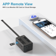 Picture of X7-Wifi or 4G FLAT Lens with Fabric Hose 2.4GHz, Mini Network Camera, Built-in 2000mAh li-ion battery