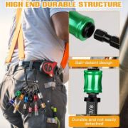 Picture of 6/12/18 Piece Bit Holders 1/4 Socket, Hex Shank Screwdriver Bit Holder for Impact Driver Drill Bit Keychain Extension Bar Quick Release