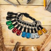 Picture of 6/12/18 Piece Bit Holders 1/4 Socket, Hex Shank Screwdriver Bit Holder for Impact Driver Drill Bit Keychain Extension Bar Quick Release