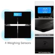 Picture of Digital Body Weight 180kg/396lb Bathroom Scale with Step-On Technology