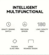 Picture of Digital Body Weight 180kg/396lb Bathroom Scale with Step-On Technology