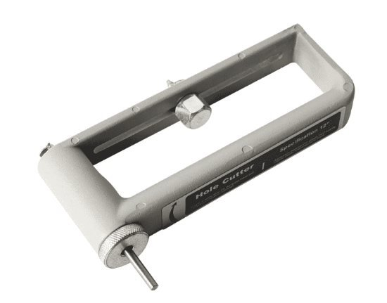 Picture of Adjustable Hole Puncher for 55-305mm/2 Inches-12 Inches Stainless steel Color Steel Sandwich Panel Honeycomb Panel Round Hole Sheet Metal Ventilation Duct Tool