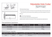 Picture of Adjustable Hole Puncher for 55-305mm/2 Inches-12 Inches Stainless steel Color Steel Sandwich Panel Honeycomb Panel Round Hole Sheet Metal Ventilation Duct Tool