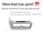 Picture of Adjustable Hole Puncher for 55-305mm/2 Inches-12 Inches Stainless steel Color Steel Sandwich Panel Honeycomb Panel Round Hole Sheet Metal Ventilation Duct Tool