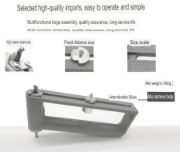 Picture of Adjustable Hole Puncher for 55-305mm/2 Inches-12 Inches Stainless steel Color Steel Sandwich Panel Honeycomb Panel Round Hole Sheet Metal Ventilation Duct Tool