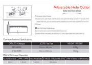Picture of Adjustable Hole Puncher for 55-305mm/2 Inches-12 Inches Stainless steel Color Steel Sandwich Panel Honeycomb Panel Round Hole Sheet Metal Ventilation Duct Tool