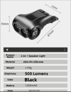 Picture of High-intensity Road and Mountain bike lights, night riding lights, super loud bell