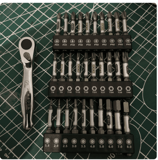 Picture of Japanese-style hex bit, premium high-hardness electric cross screwdriver bit, ratchet screwdriver head
