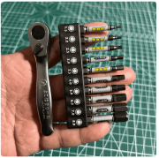 Picture of Japanese-style hex bit, premium high-hardness electric cross screwdriver bit, ratchet screwdriver head