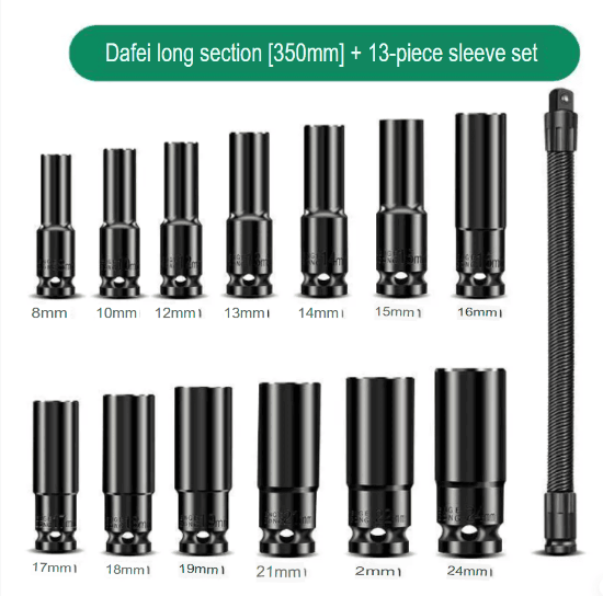 Picture of Wrench soft connecting rod long connector universal flexible shaft conversion head sleeve 1/2 large flying elastic