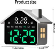 Picture of Digital Alarm Clock for Bedroom Electric Desk Clock with Large Number Day of Week Date Loud Alarm LED Digital Clocks Desk