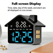 Picture of Digital Alarm Clock for Bedroom Electric Desk Clock with Large Number Day of Week Date Loud Alarm LED Digital Clocks Desk