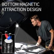 Picture of Bendable Magnetic Work Light, USB Rechargeable Work Light with Digital Display, Zoomable Strong Beam Flashlight, Adjustable Hose for Multi-angle Illumination, Shop and Repair Light