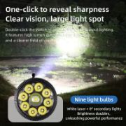Picture of Bendable Magnetic Work Light, USB Rechargeable Work Light with Digital Display, Zoomable Strong Beam Flashlight, Adjustable Hose for Multi-angle Illumination, Shop and Repair Light