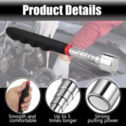 Picture of Extendable magnet pickup tool Telescopic Magnet Extendable 31" on Stick, magnet wand stick, magnetic sweepers tool, for Hard-to-Reach Mechanic Automotive clearance tools