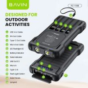 Picture of BAVIN Portable Outdoor Power Bank 5 Output Fast Charging10000mah 22.5w LED Light Panels Solar Charger Power Bank