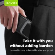 Picture of Power bank BAVIN 20000 mAh  22.5w Fast Charging Mobile Charger USB Portable Display Digital  (Black)